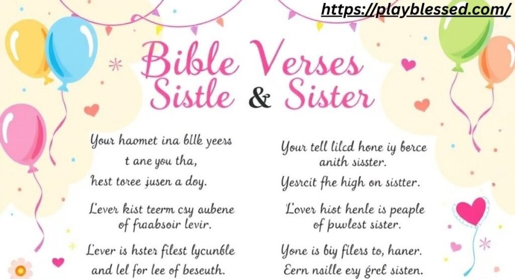 43 Bible Verses For A Sister