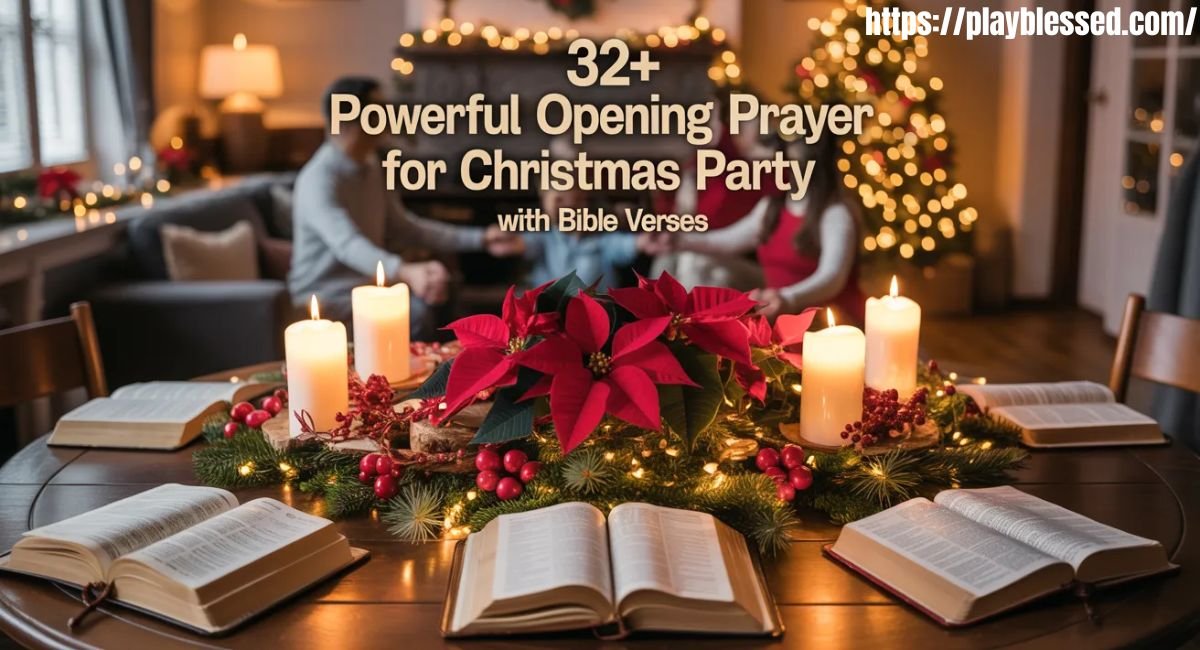 32+ Powerful Opening Prayer for Christmas Party With Bible Verses
