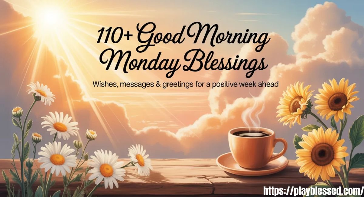 110+ Good Morning Monday Blessings, Wishes, Messages & Greetings for a Positive Week Ahead