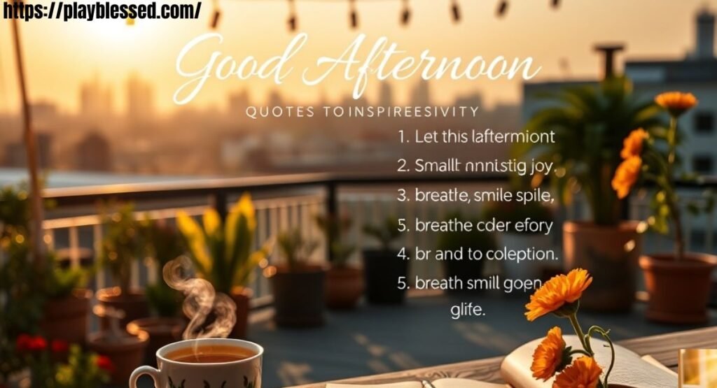 121+ Warm Good Afternoon Blessings and Positive Vibes