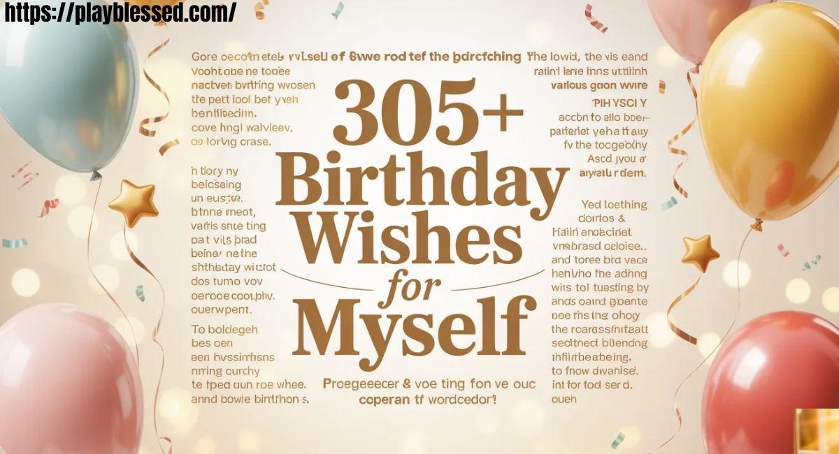 305+ Birthday Wishes for Myself — Touching, Inspiring & Heartfelt Messages
