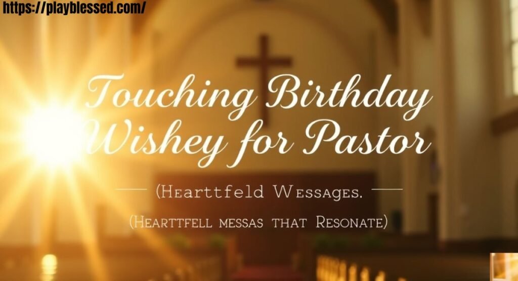 Touching Birthday Wishes for a Pastor
