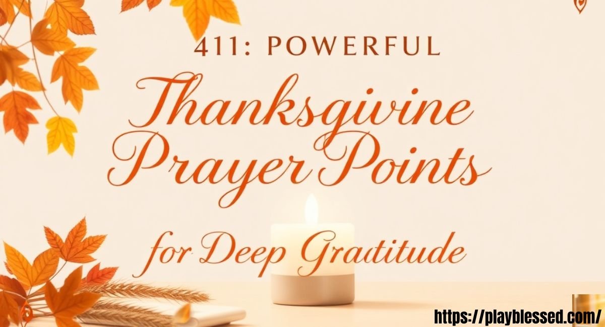 41 Powerful Thanksgiving Prayer Points for Deep Gratitude