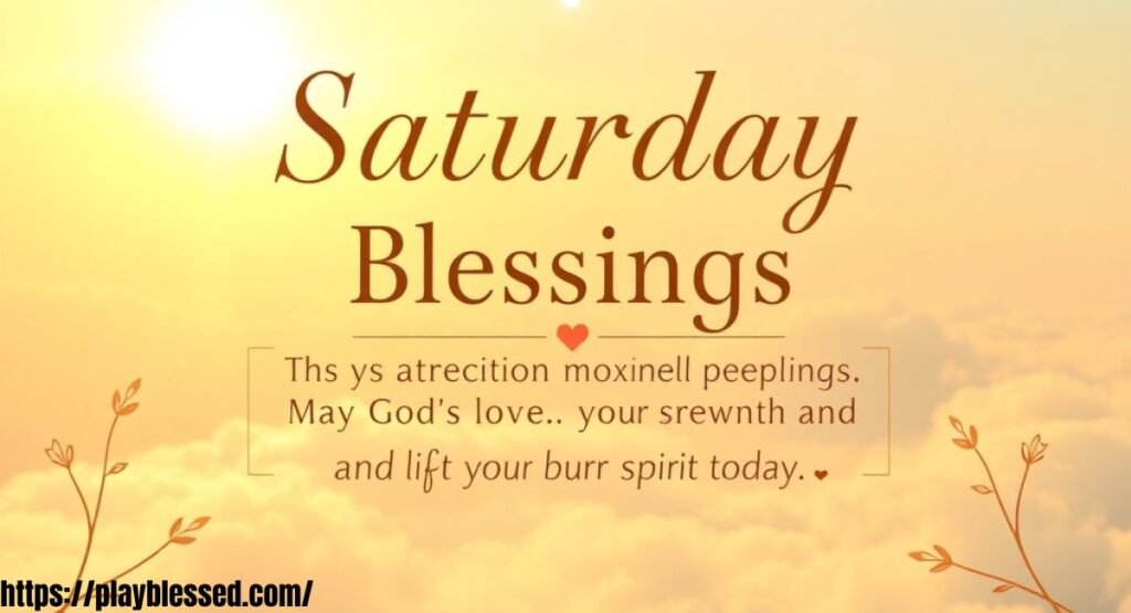 26 Powerful Good Morning Saturday Blessings (Images & Greetings)
