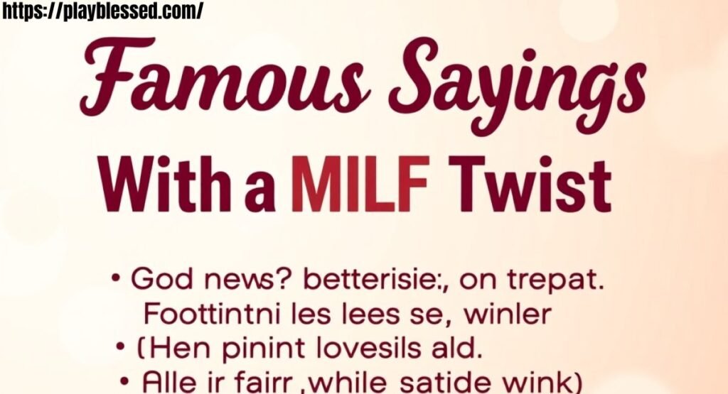 287+ MILF Puns Ultimate Hilarious Laugh Pack  2026